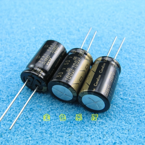 4pcs NEW ELNA ROA Cerafine 100uF/50V 12.5X20MM 50V 100UF audio electrolytic capacitor 100UF 50V Black gold 50V100UF ► Photo 1/2