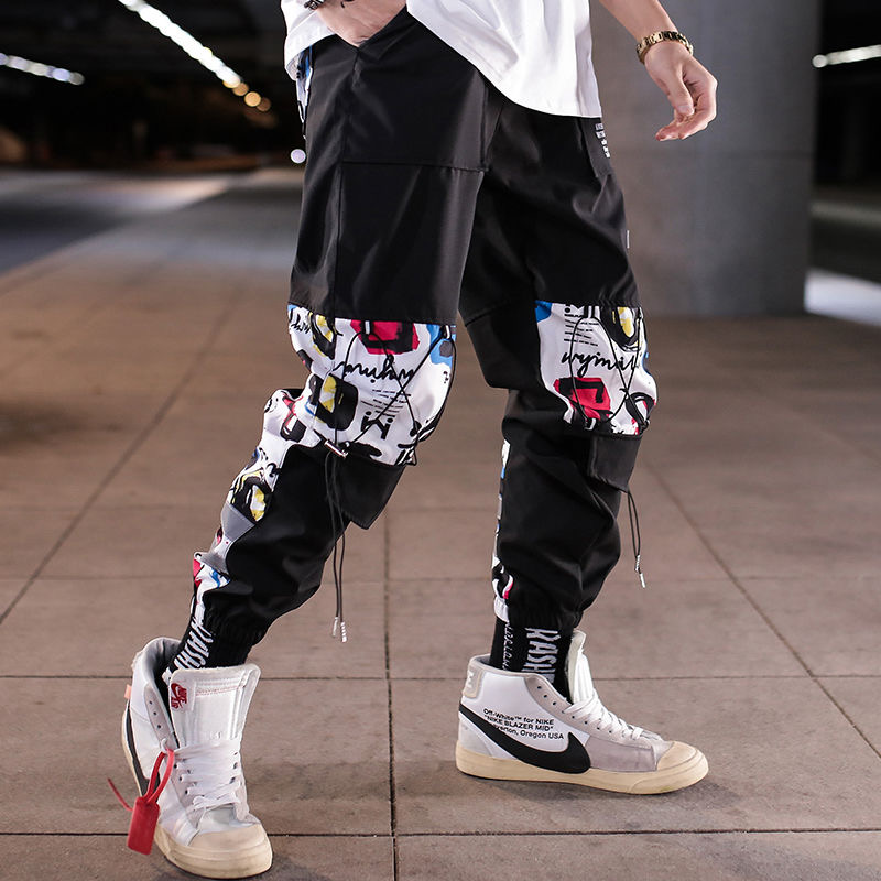 Multi Pockets Cargo Harem Pants Streetwear Hip Hop Track Baggy Joggers