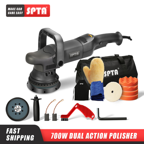 SPTA 700W 5 inch Dual Action Polisher Orbit 15mm  Auto Polisher Variable Speed Buffing Machine Home DIY Car Polisher ► Photo 1/5