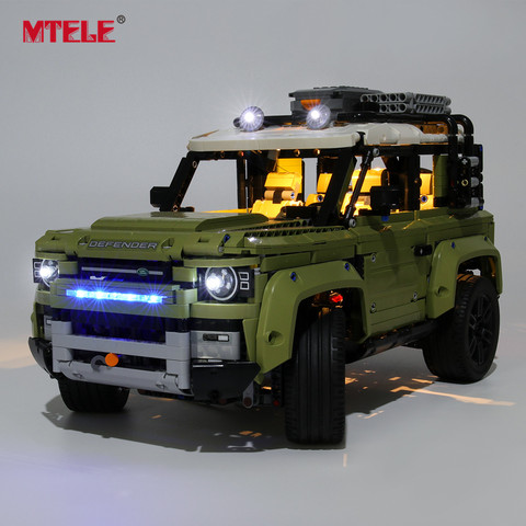 MTELE Brand LED Light Up Kit For Technic Landrover Defender Vehicles Building Blocks Lighting Set Compatile With 42110 ► Photo 1/6