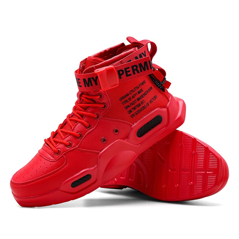 Trend Men's Shoes Platform Red Bottom Boots Black Sneakers For Men Casual Tennis Male Adult Autumn Winter Hip Hop Sports Shoes ► Photo 1/6