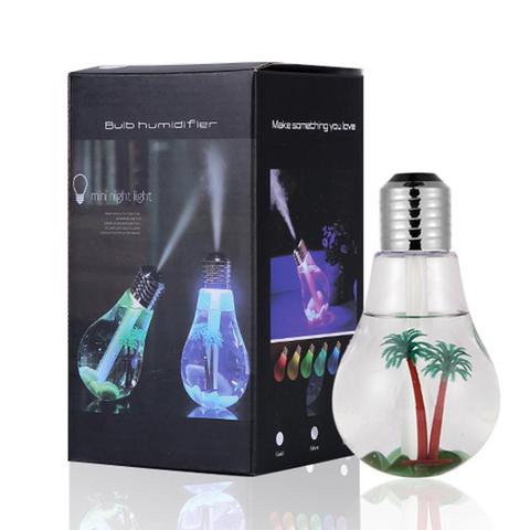 Creative USB Ultrasonic Humidifier LED Night Light Mini Aroma Diffuser Aromatherapy Mist Maker Bottle Bulb Humidifier for Home ► Photo 1/6