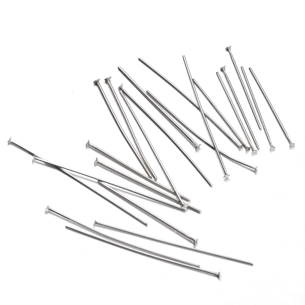 1000pcs/box Stainless Steel Pins Pin Shirt Silk Satin Pin Quilt Applique Sewing Needle 31mm, Silver