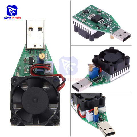 diymore 15W Electronic Test Load Resistor USB Interface Battery Discharge Capacity Tester with Fan ► Photo 1/1