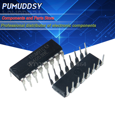 10PCS CD4053 CD4053B CD4053BE DIP-16 Multiplexer IC ► Photo 1/2