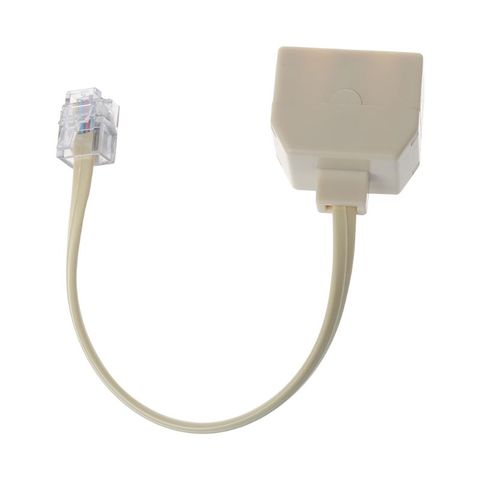 Telephone Splitter RJ11 6P4C 1 Male to 2 Female Adapter  RJ11 to RJ11  Separator  ► Photo 1/5