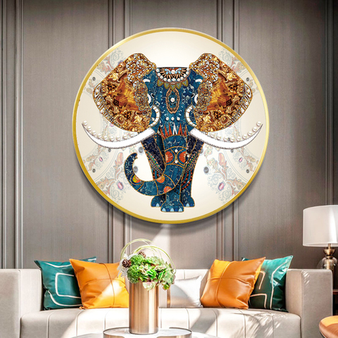 Needlework,DIY Printed European Style Cross stitch,Sets For Embroidery kit Full embroidery Elephant Cross-Stitching Home Decor ► Photo 1/6