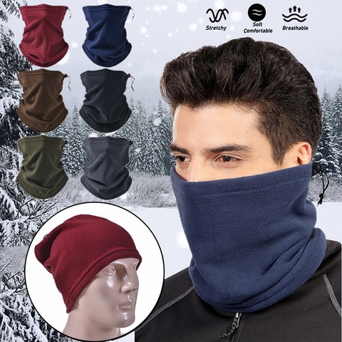 Men Women Winter Bandana Hiking Face Cover Snowboard Ski Neck Warmer Gaiter Cycling Bicycle Tube Scarf Sports Thermal Half Mask ► Photo 1/6