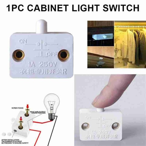 Travel Limit Switch Wholesale Furniture Cabinet Dedicated Wardrobe Automatic Reset Switch Household Cabinet Door Control Switch ► Photo 1/6