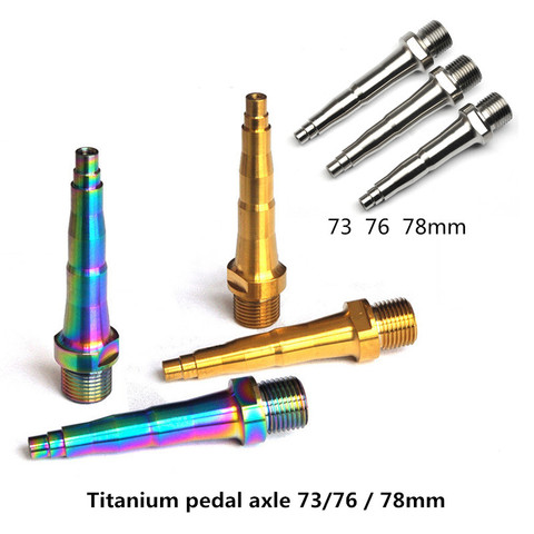 1 pair Bicycle titanium pedal axle 73mm 76mm 78mm fit SpeedPlay lightweight pedal axis ► Photo 1/6