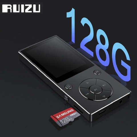 New Metal RUIZU D11 Bluetooth MP3 Player 2.4inch HD Screen 8GB HiFi Music Player with FM Radio E-Book Video Built-in Speaker ► Photo 1/6