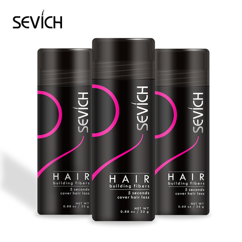 Sevich Hair Building Fiber Applicator Spray Instant Salon Hair Treatment Keratin Powders Hair Regrowth Fiber Thickening 10 color ► Photo 1/6