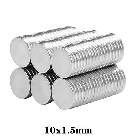20~600PCS 10x1.5 Rare Earth Magnets Diameter 10x1.5mm Small Round Magnets 10mmx1.5mm Permanent Neodymium Magnets 10*1.5 ► Photo 1/6
