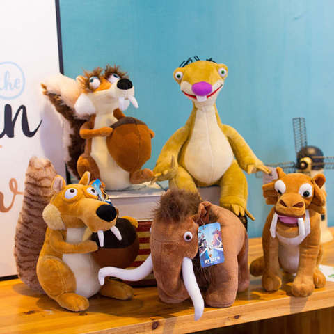 27cm Ice Age Sid Plush Toy Funny Cute Animal Doll Squirrel Scart Manny Diego Sloth Stuffed Plush Toy For Children Christmas Gift ► Photo 1/6