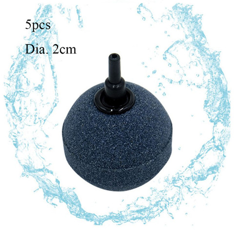 5pcs Aquarium Mini Round Mineral Bubble Air Stone Pond Fish Tank Pump Aerator Aeration Hydroponic Oxygen Airstone Accessories ► Photo 1/6