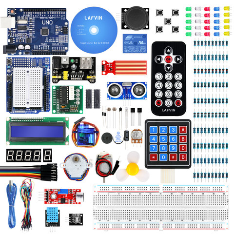 Starter Kit For Arduino Uno R3 + Tutorial CD