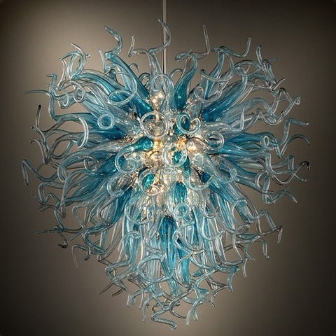 Custom Made Luxury Chandelier Lighting LED Hand Blown Glass Chandeliers for Indoor Home Decoration ► Photo 1/6