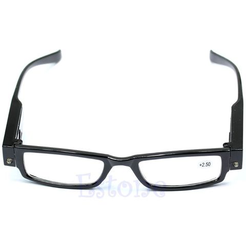 Light UP Multi Strength Eyeglass LED Reading Glasses Spectacle Diopter Magnifier +1.0, +1.5 ,+2.0 ,+2.5 ,+3.0；+3.5；+4.0 ► Photo 1/6