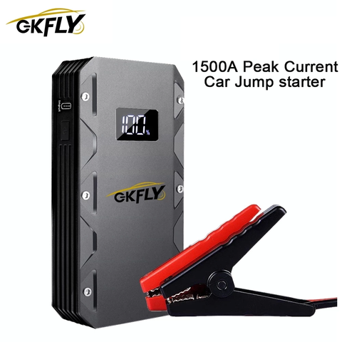 GKFLY 1500A 12V High Power Car Jump Starter Power Bank Starting Device Diesel Petrol Car Battery Charger Booster Buster Launcher ► Photo 1/6