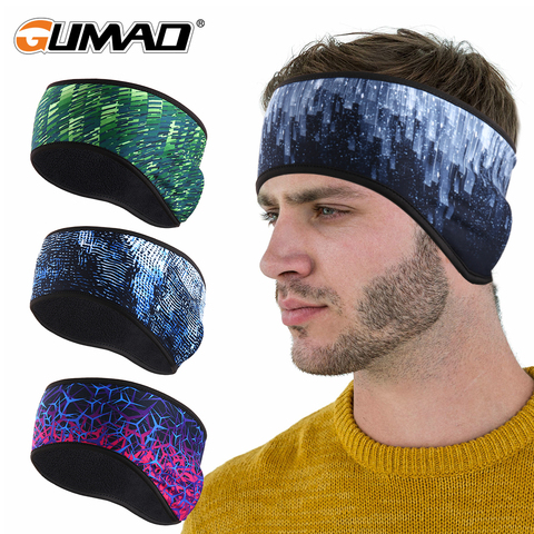 Warm Ear-Cover Sweatband Thermal Fleece Headband Fitness Bicycle Running Yoga Gym Sport Men Women Head Bandage Hair Sweat Band ► Photo 1/6