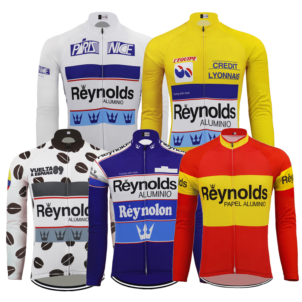 Reynolds Cycling Jersey long sleeve fleece & no fleece men warm & thin cycling clothing maillot ciclismo mtb - Price history & Review | Seller - DING-mila3251088 Store | Alitools.io