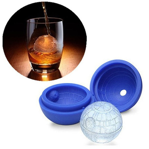 Silicone 6 Round Ice Ball Tray Silicone Sphere Mold Bar Whiskey