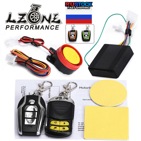 Universal Scooter Motorcycle Anti-theft Security Alarm System Engine Start Remote Control Key JR-BJQ01/02 ► Photo 1/6