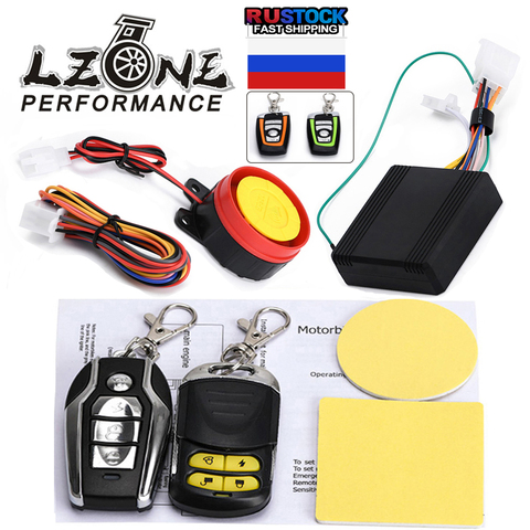 Universal Scooter Motorcycle Anti-theft Security Alarm System Engine Start Remote Control Key JR-BJQ01/02 ► Photo 1/6