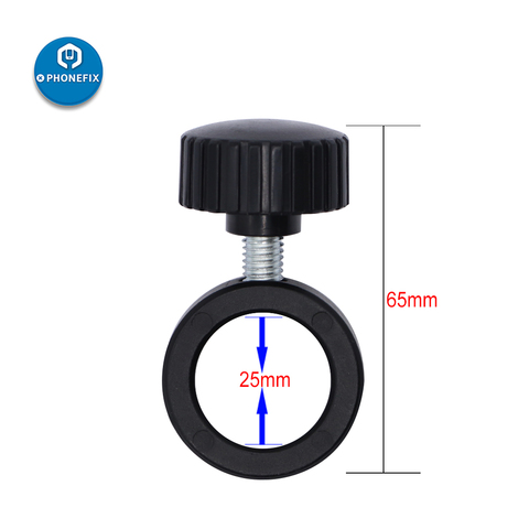 Industrial Stereo Microscope Video Camera Stand Holder Metal Pillar Bar 25mm 32mm Fixing Ring with Screw for Microscope Parts ► Photo 1/6