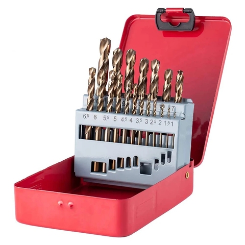 M35 Cobalt Drill Bit Set HSS-Co Cobalt Jobber Length Twist Drill Bits with Metal Case for Stainless Steel Wood Metal Drilling ► Photo 1/6