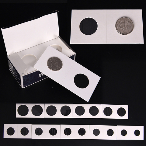 50pcs/Set 23-40mm Sizes Protective Coin Paper Clip Collecting Money Penny Storage Case Stamp Coin Holders Cover Case Storage ► Photo 1/6