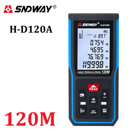 SNDWAY Laser Distance Meter Digital Range Finder Rangefinder Laser Tape Measure Tools Trena Roulette Angle Measurement Ruler ► Photo 1/6