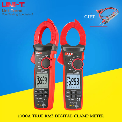 UNI-T UT206B UT207B UT208B 1000A True RMS Digital Clamp Meter; automatic range electrician maintenance universal meter ► Photo 1/6