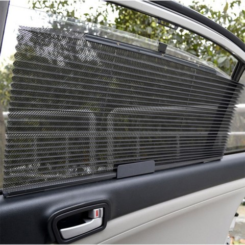 New Auto automatic retractable parasol car Side Window mesh sun shade car sunshade sun protector curtains for cars 60*46cm ► Photo 1/6