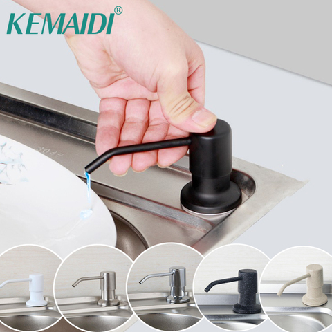 KEMAIDI Free Shipping Kitchen Sink Vessel Liquid Soap Dispenser Bathroom Shower Deck Mounted Distribuidor Soap Dispenser ► Photo 1/6