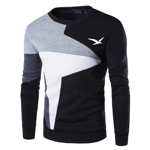 ZOGAA 2022 Sweaters Men New Fashion Seagull Printed Casual O-Neck Slim Cotton Knitted Mens Sweaters Pullovers Men Brand Clothing ► Photo 1/6