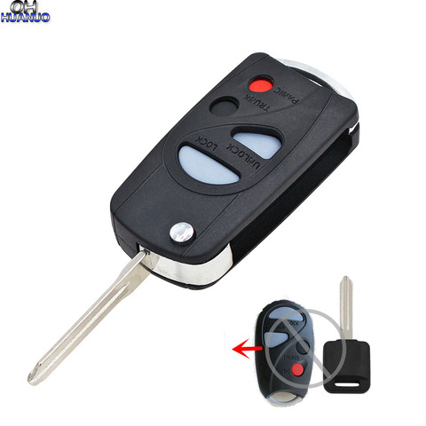 4 Button New Modified Folding Remote Key Shell 2000-2006 for NISSAN Maxima /Sentra / CEFIRO A33 ► Photo 1/5