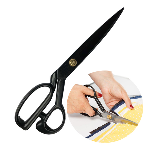 Professional Fabric Scissors Embroidery Scissors for Sewing Cutting Tailors Cutter Shears Sharp Blade Handmade Scissors Black ► Photo 1/6