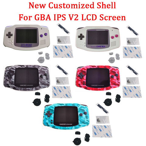New SNES Shell for GBA IPS V2 LCD Screen Pre cut Original Shell for GAMEBOY ADVANCE shell housing with glass lens and buttons ► Photo 1/6
