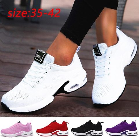 Large Size Summer Air Cushion Shoes Sport Women White Sneakers for Women Running Shoes Air Sneakers Woman Sports Lady GME-0067 ► Photo 1/6