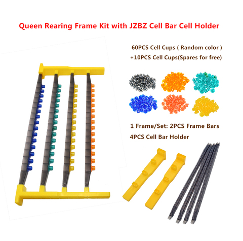 1 Set Plastic Queen Rearing Frame Kit with JZBZ Cell Bar Cell Holder Beekeeping Equipment ► Photo 1/6