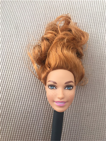 Rare Limited Collection Doll Head Freckle Face Green Eyes Princess Toy Head DIY Dressing Hair Girl Christmas Gifts ► Photo 1/5