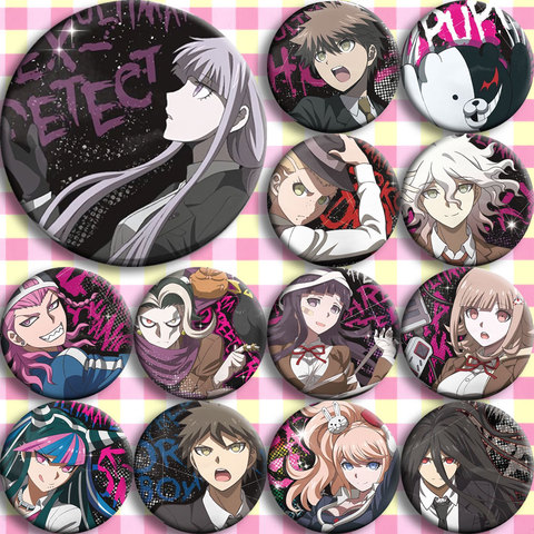 Brdwn Danganronpa Monokuma Kirigiri Kyouko Naegi Makoto Kuzuryuu Fuyuhiko Enoshima Junko Nanami ChiaKi Cosplay Badge #B ► Photo 1/1