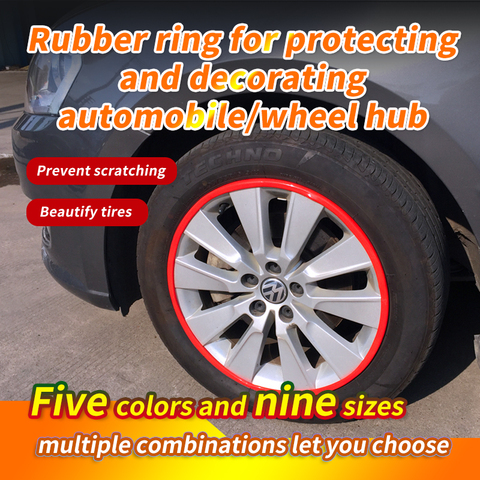 Rubber ring for protecting and decorating automobile/car’s wheel trim hub/suitable for the wheel hub modification of most cars ► Photo 1/4