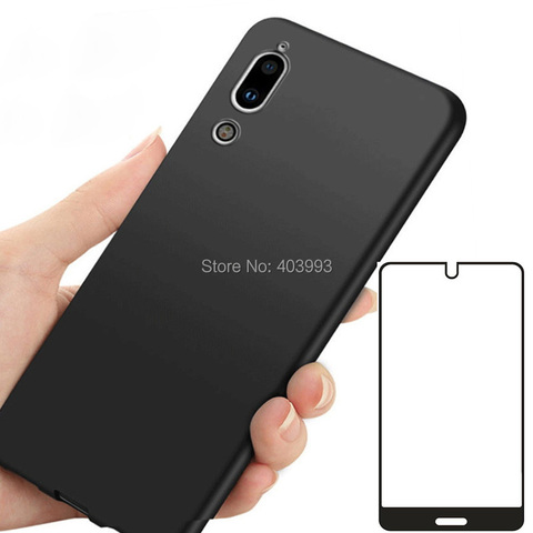 For SHARP AQUOS C10 S2 Case SHARP AQUOS C10 S2 Glass Luxury Soft TPU Phone Case With Tempered glass For SHARP AQUOS C10 S2 ► Photo 1/6