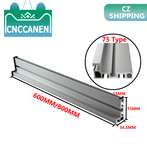 75 Type 600mm 800mm T Track T Slot Miter Track Stop Woodworking T-track Aluminum Table Saw Fence Workbench DIY Woodworking Tools ► Photo 1/6