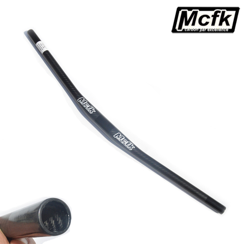 MCFK Carbon MTB Bicycle Handlebar 9 degree Mountain Bike Handlebars Cycling parts Handle bars 3K twill Carbon 5mm rise 4 upsweep ► Photo 1/6