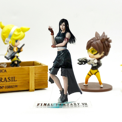 Fantasy FF7 VII 7 Tifa Lockhart acrylic stand figure model double-side plate holder cake topper anime cool ► Photo 1/3