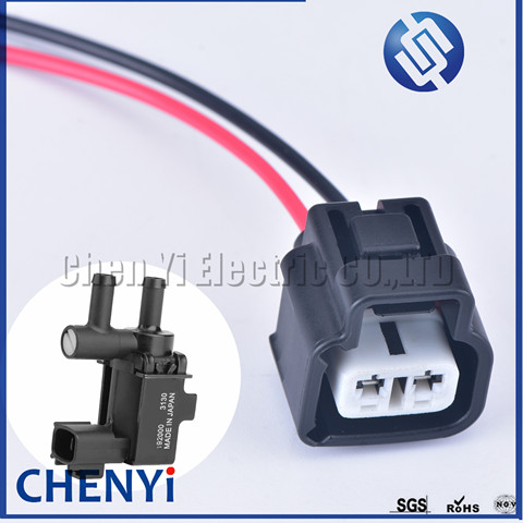 2 Pin automotive waterproof plug FICD Valve Vacuum Solenoid Switch Socket Connector for TOYOTA Denso for 192000-3130 with wires ► Photo 1/6