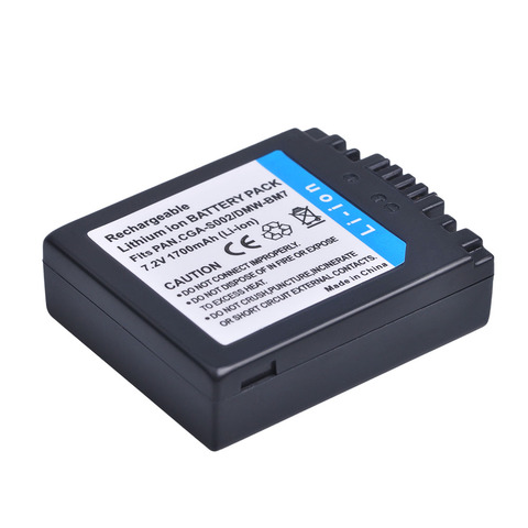 1700mAh CGA-S002 DMW-BM7 CGAS002 battery for Panasonic DMC-FZ10 FZ15 FZ2 FZ20 FZ3 FZ4 FZ5 CGA S002 DMW BM7 CGA-S002E Battery ► Photo 1/5